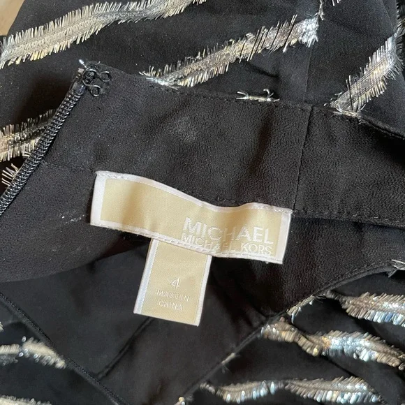 Michael Michael Kors Lurex Striped Mini Dress - Picture 5 of 8